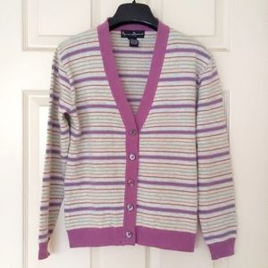 NWOT. Woman's Lambswool/Angora V-Neck cardigan sweater.
